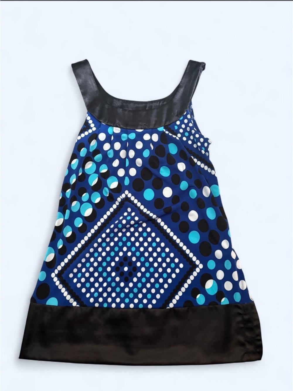 Y2K 6 Degrees Geometric Polka Dot Super Micro Mini Dress/Tank Top